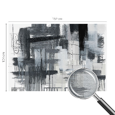 Modern wall mural with modern art motif