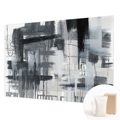 Modern wall mural with modern art motif