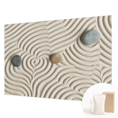 Large wall mural wallpaper with a harmonious waves design