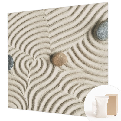 Large wall mural wallpaper with a harmonious waves design