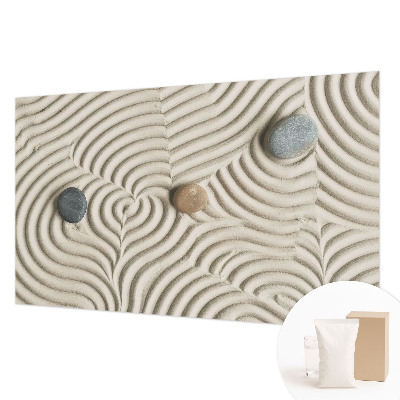 Large wall mural wallpaper with a harmonious waves design