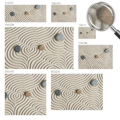 Large wall mural wallpaper with a harmonious waves design
