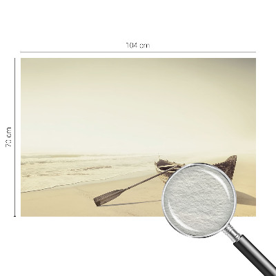 Custom size wall mural with a seaside tranquility design