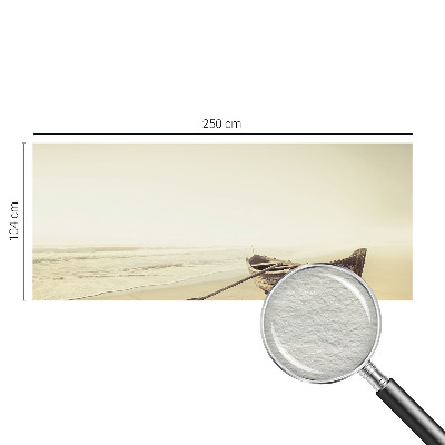 Custom size wall mural with a seaside tranquility design