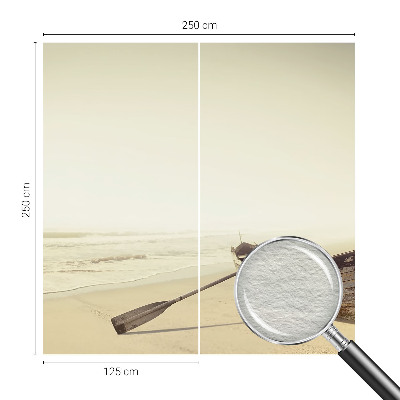 Custom size wall mural with a seaside tranquility design