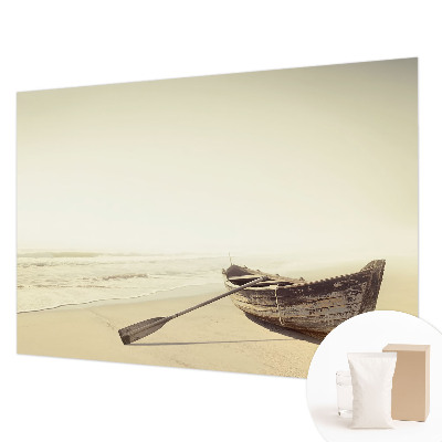 Custom size wall mural with a seaside tranquility design
