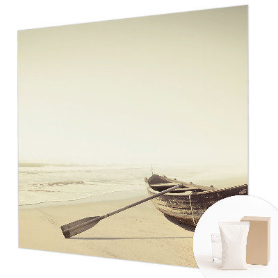 Custom size wall mural with a seaside tranquility design