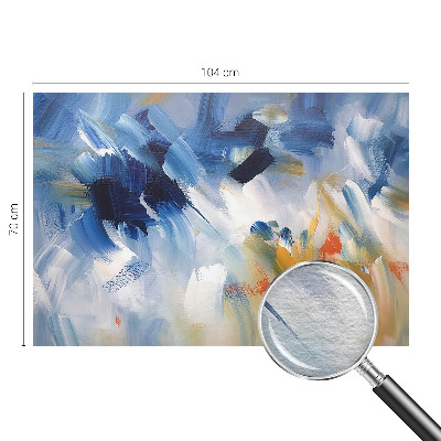 Modern wall mural for bedroom in a colorful strokes design
