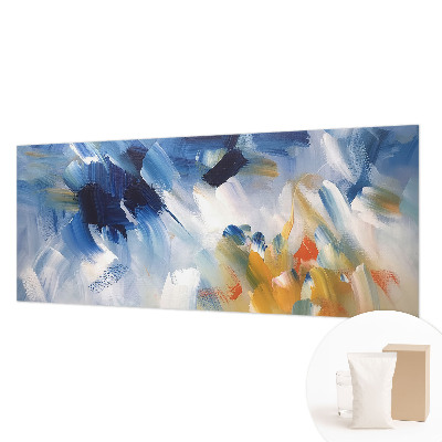 Modern wall mural for bedroom in a colorful strokes design