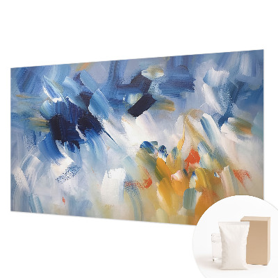 Modern wall mural for bedroom in a colorful strokes design