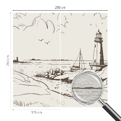 Modern wall mural for living room Coastal landscape