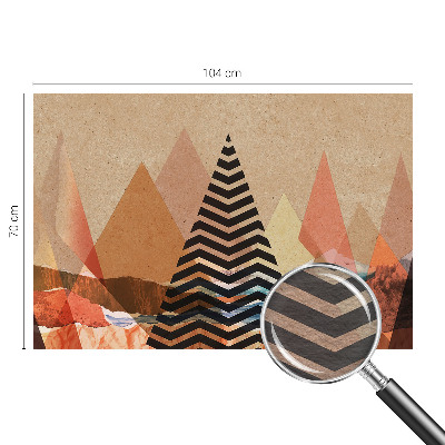 High quality photo wallpaper with an abstract landscape design