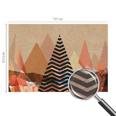 High quality photo wallpaper with an abstract landscape design