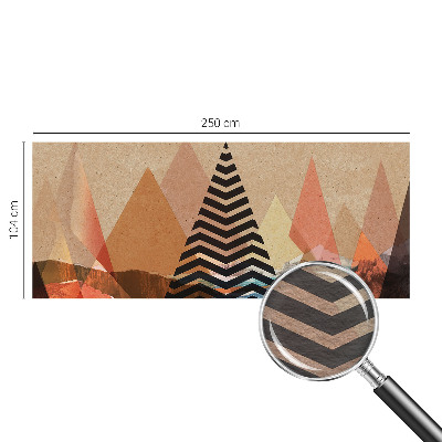 High quality photo wallpaper with an abstract landscape design