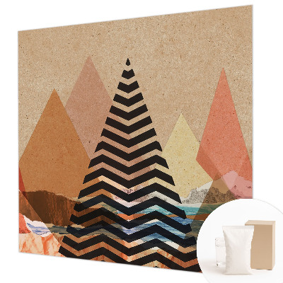 High quality photo wallpaper with an abstract landscape design