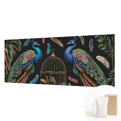 Premium wall mural for bedroom with an exotic peacock motif