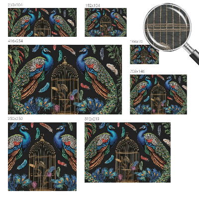 Premium wall mural for bedroom Exotic peacocks