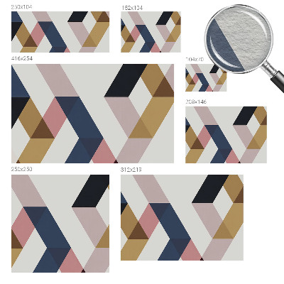 High quality wall mural wallpaper Colorful rhombuses