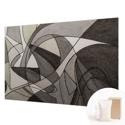 Premium photo wallpaper with a geometric abstraction design