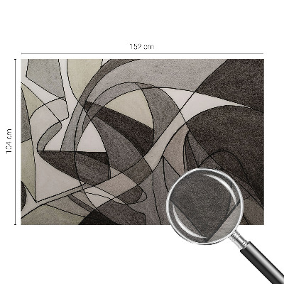 Premium photo wallpaper with a geometric abstraction design