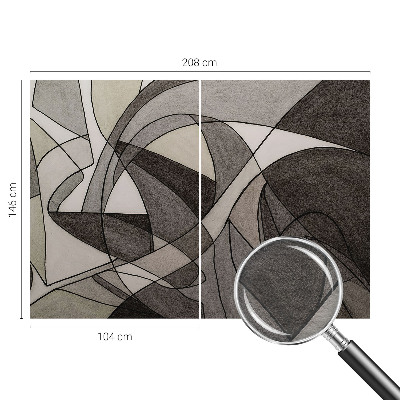 Premium photo wallpaper with a geometric abstraction design