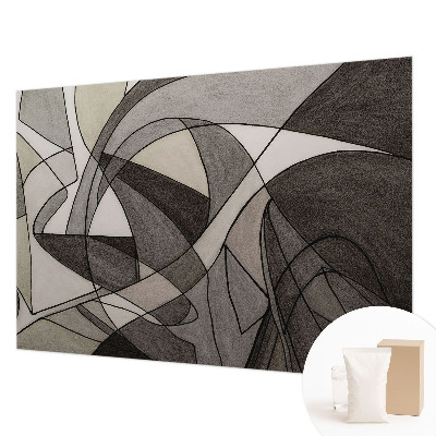 Premium photo wallpaper with a geometric abstraction design