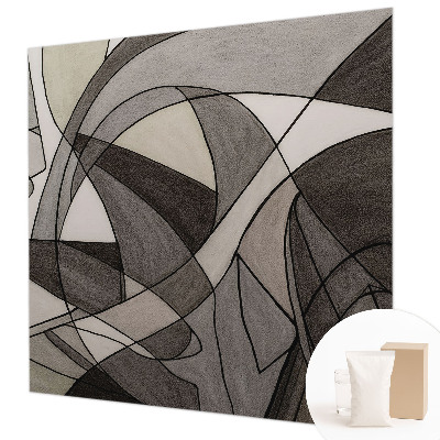 Premium photo wallpaper with a geometric abstraction design