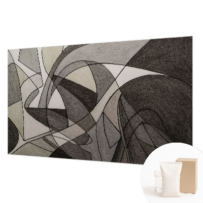 Premium photo wallpaper with a geometric abstraction design