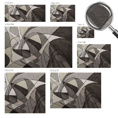 Premium photo wallpaper with a geometric abstraction design