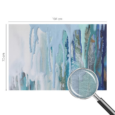Decorative wall mural for living room Blue Cascades