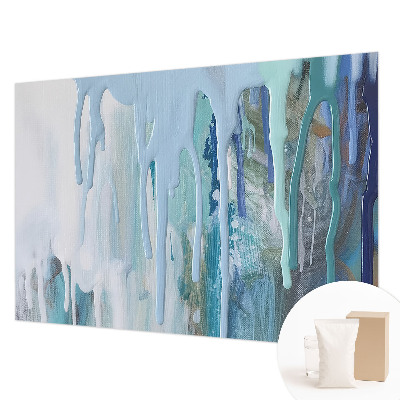 Decorative wall mural for living room Blue Cascades