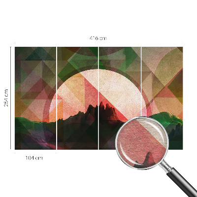Non-woven photo wallpaper Picturesque hills