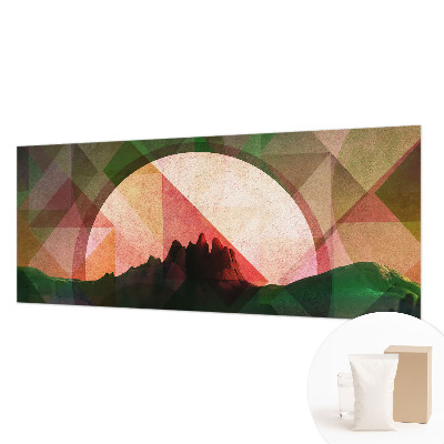 Non-woven photo wallpaper with a picturesque hills landscape