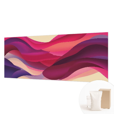 Non-woven wall mural with a liquid waves design
