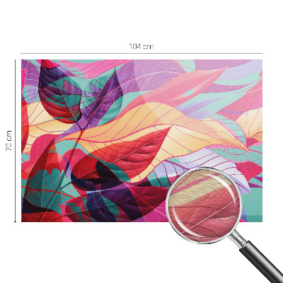 Photo wallpaper Abstract leaves