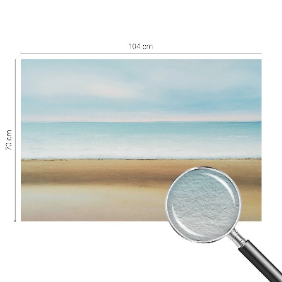 Wall mural for bedroom featuring a seaside landscape