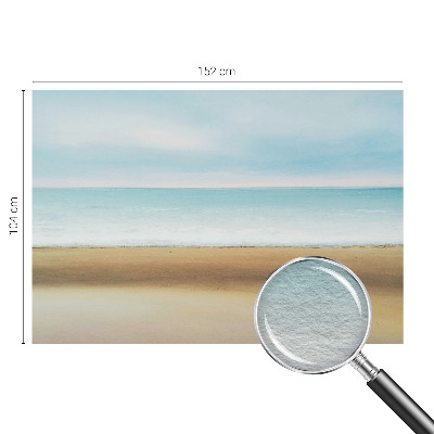 Wall mural for bedroom featuring a seaside landscape