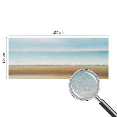 Wall mural for bedroom featuring a seaside landscape