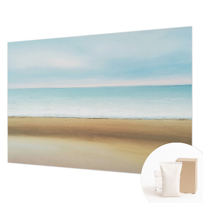 Wall mural for bedroom featuring a seaside landscape
