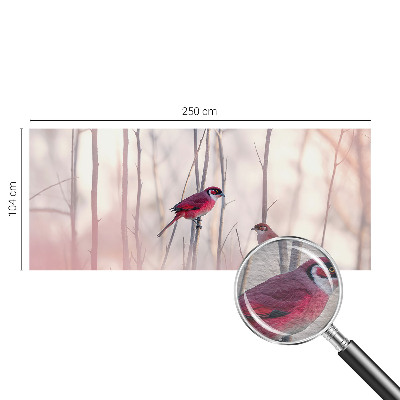 Photo wall mural with a pair of birds design