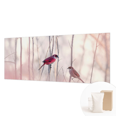 Photo wall mural with a pair of birds design