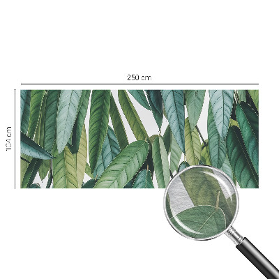 Bedroom wall mural wallpaper with a natural leaves design