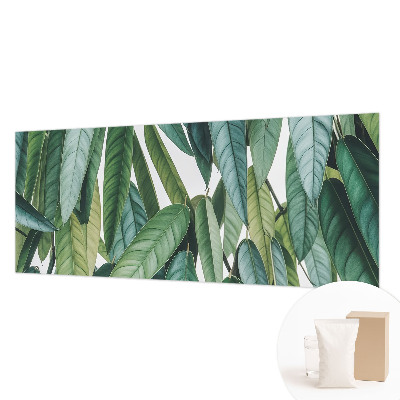 Bedroom wall mural wallpaper with a natural leaves design