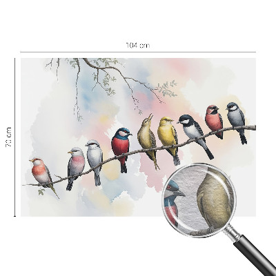 Large wall mural Birds on a branch