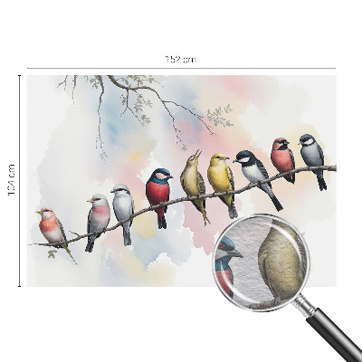 Large wall mural Birds on a branch