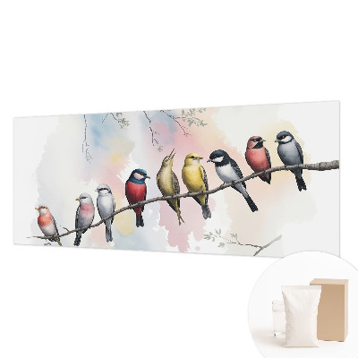 Large wall mural Birds on a branch