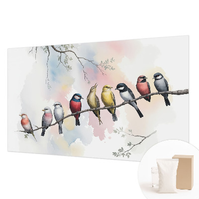 Large wall mural Birds on a branch