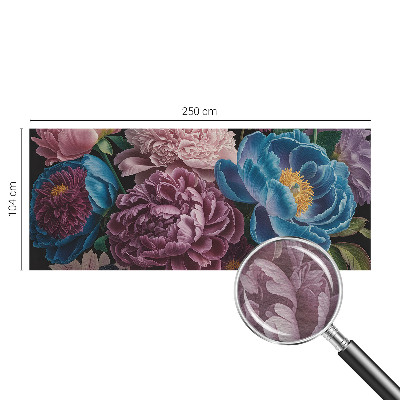 Large wallpaper mural Colorful flowers