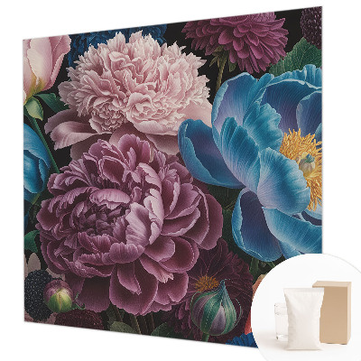 Large wallpaper mural Colorful flowers