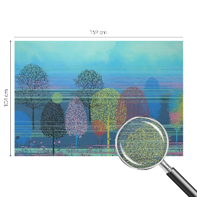 Modern wall mural in a colorful harmony design